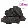 vidaXL Lavagranulat 25 kg Schwarz 10-30 cm Produktbild-Vorschau 1