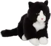Plüschtier Katze Mimiz, 28 cm, Schwarz & Weiß, Realistisch Produktbild-Vorschau 1