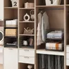 Unyqoos® Schrankorganizer, set van 6, zwart – Stapelbare, Productafbeelding-voorbeeld 4