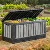 Keter Gartenbox Kentwood 350 Liter - Holzoptik Stormgrey - Produktbild-Vorschau 4