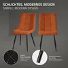 ML-Design jedálenské stoličky sada 6 oranžových, obývacie Náhľad obrázku produktu 3