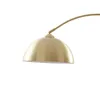 Lindby Bogenlampe Lennart, messing, höhenverstellbar, E27 Produktbild-Vorschau 3