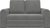 vidaXL Schlafsofa Dunkelgrau 148 x 71 x 83 cm Samt Produktbild-Vorschau 5