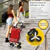 Chariot de courses ELONEO avec compartiment réfrigéré, Voir les images du produit 6