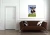 Wallario Poster - Lustige Kuh auf der Weide mit Produktbild-Vorschau 3
