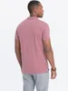 Polo Ombre classic in maglia di cotone rosa L Anteprima dell’immagine prodotto 9