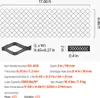 Diagram and specifications of a geogrid product. Produktbild-Vorschau