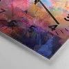 Wanduhr - Quadrat - Glasuhr - Abstraktion modern - 40x40cm Produktbild-Vorschau 5