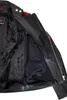 Retro Motorrad Lederjacke 80´s oldschool in schwarz / rot Produktbild-Vorschau 7
