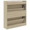 vidaXL Scarpiera rovere Sonoma 80x21x87,5 cm Materiale a Anteprima dell’immagine prodotto 6