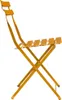 vidaXL : 2 chaises pliantes de jardin, couleur moutarde, en Voir les images du produit 6