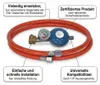 Mucola tubo gas + riduttore di pressione incl. manometro Anteprima dell’immagine prodotto 5
