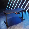 A gaming desk with LED lighting in a dark room. Náhľad obrázku produktu