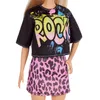 Barbie Fashionistas Puppe im rockigen T-Shirt und Rock, Produktbild-Vorschau 3