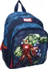 A blue Marvel Avengers backpack with characters printed on the front. Produktbild-Vorschau