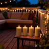 Świece LED Relaxdays, zestaw 4 szt., 13 x 7,5 cm, migoczący Podgląd zdjęcia produktu 2