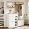 Merax Garderobenset, Flurmöbel Komplett 4-teilig mit Produktbild-Vorschau 3