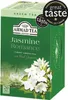 A green box of Ahmad Tea Jasmine Romance green tea. Produktbild-Vorschau