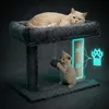 Kratzbaum für Katze 41 cm, Katzenbaum mit weicher Produktbild-Vorschau 4