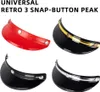 Visière de casque 3 Bouton-pression Visière relevable Voir les images du produit 2