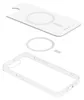 A clear phone case and MagSafe accessories are shown against a white background. Náhled obrázku produktu
