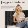Doppelbettgestell 160x200 cm Metallbett mit gepolstertem Produktbild-Vorschau 8