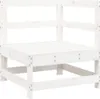 Ecksofa mit Kissen Weiß Massivholz Kiefer Produktbild-Vorschau 5