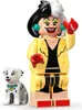 A Lego minifigure of Cruella de Vil and a Lego dalmatian dog. Voir les images du produit