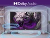 A television displaying a graphic of a tiger, with sound wave graphics emanating from it, and the Dolby Audio logo at the top. Náhled obrázku produktu