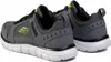 A pair of gray Skechers sneakers shown from a side angle. Náhled obrázku produktu