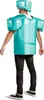 A person wearing a Minecraft diamond armor costume. Produktbild-Vorschau