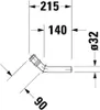 Duravit Duravit Ablaufbogen m Doppelmuffe chr Produktbild-Vorschau 3