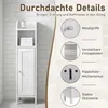 Badezimmerschrank schmales Badregal Weiß 20 x 20 x 80 cm Produktbild-Vorschau 5