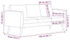 VidaXL 276851, Cremefarben, 3 Sitz(e), Polyester, 1680 mm, Produktbild-Vorschau 8
