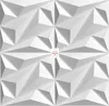 A white 3D geometric wall panel with a repeating pattern. Produktbild-Vorschau
