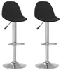 vidaXL Barhocker 2 Stk. Schwarz Stoff Produktbild-Vorschau 8