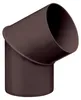 INEFA Fallrohrbogen 60 Grad, DN100 / 100mm, Dunkelbraun – Produktbild-Vorschau 1
