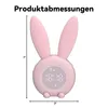 Nachtlicht,Kinder Wecker, mit niedlicher rosa Hasen, Snooze Produktbild-Vorschau 2