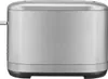 A side view of a silver and black toaster. Anteprima dell’immagine prodotto