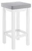 Holzhocker Barhocker mit verschiedenen Polsterfarben 60 cm Produktbild-Vorschau 1