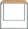 vidaXL Gartentisch Grau 140 x 80 x 75 cm Massivholz Akazie Produktbild-Vorschau 6