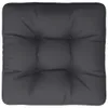 vidaXL Palettenkissen Schwarz 50x50x12 cm Stoff Produktbild-Vorschau 6