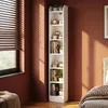 Bücherregal Standregal, 7-stöckiges Holz, 24 x 30 x 198 cm Produktbild-Vorschau 1