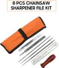8 PCS Chainsaw Sharpener File Kit Hand Tool for Sharpening Voir les images du produit 2