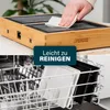 Collage showing a grill being cleaned and grill plates in a dishwasher. Produktbild-Vorschau