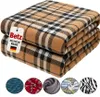 Betz Kuscheldecke MODENA 150x200cm Farbe Karo braun Produktbild-Vorschau 1