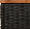 vidaXL Table d'appoint de jardin avec plateau en bois noir Voir les images du produit 8