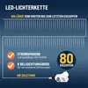 MONZANA® Eiszapfen Lichterkette Außen 80 LED Blau 13M Produktbild-Vorschau 3
