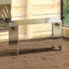 vidaXL Karmidło dla kurczaków srebrne 81 x 32 x 53,5 cm Podgląd zdjęcia produktu 2