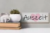 Holzschild Spruch 27x10cm Auszeit Herz Produktbild-Vorschau 5